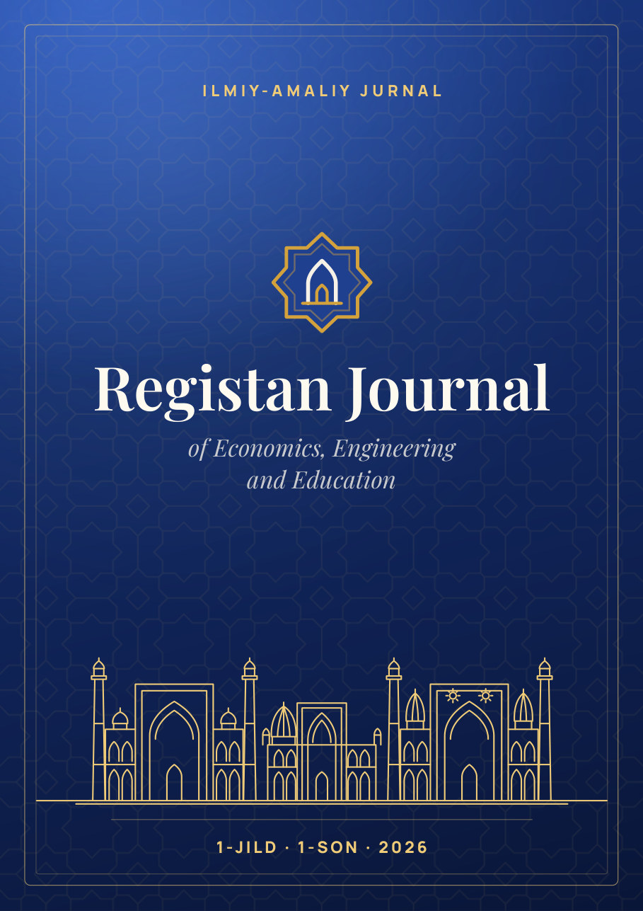 Registan Journal, 1-jild, 1-son (2026) muqovasi